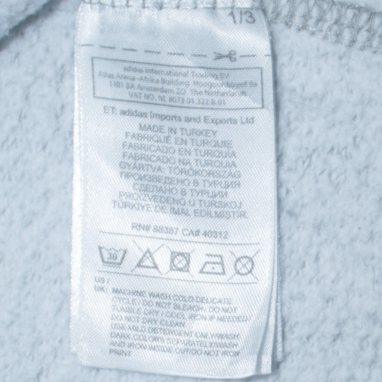 Womens UK Size S adidas Grey Pullover Sweatshirt