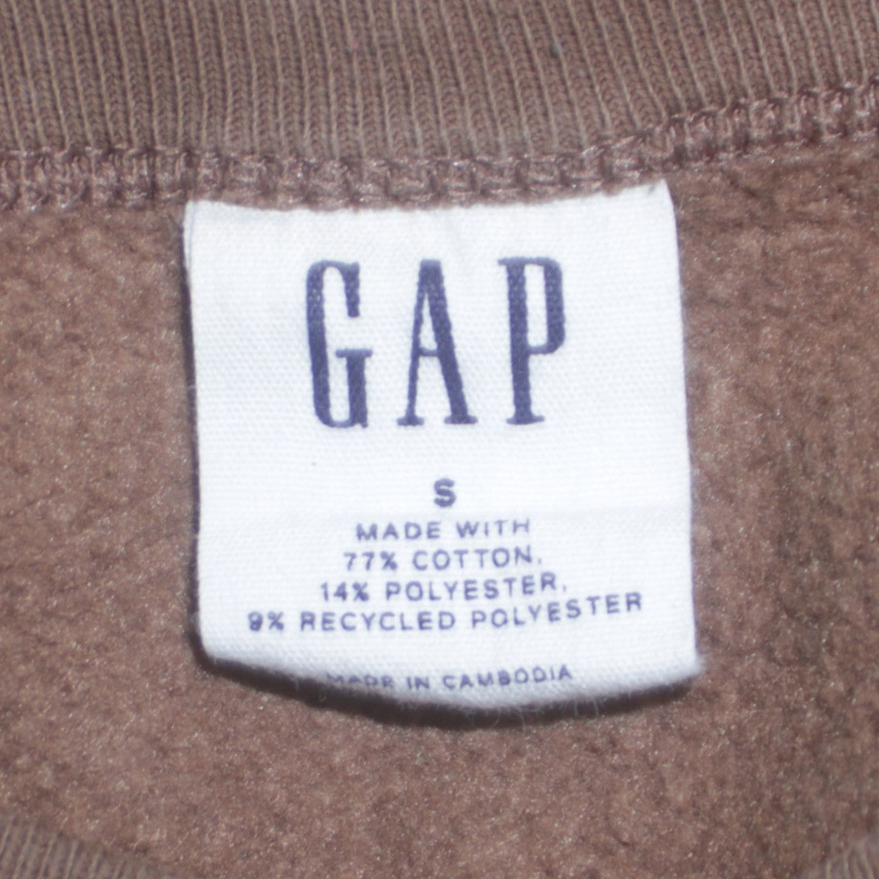 Womens UK Size S Gap Brown Pullover Sweatshirt
