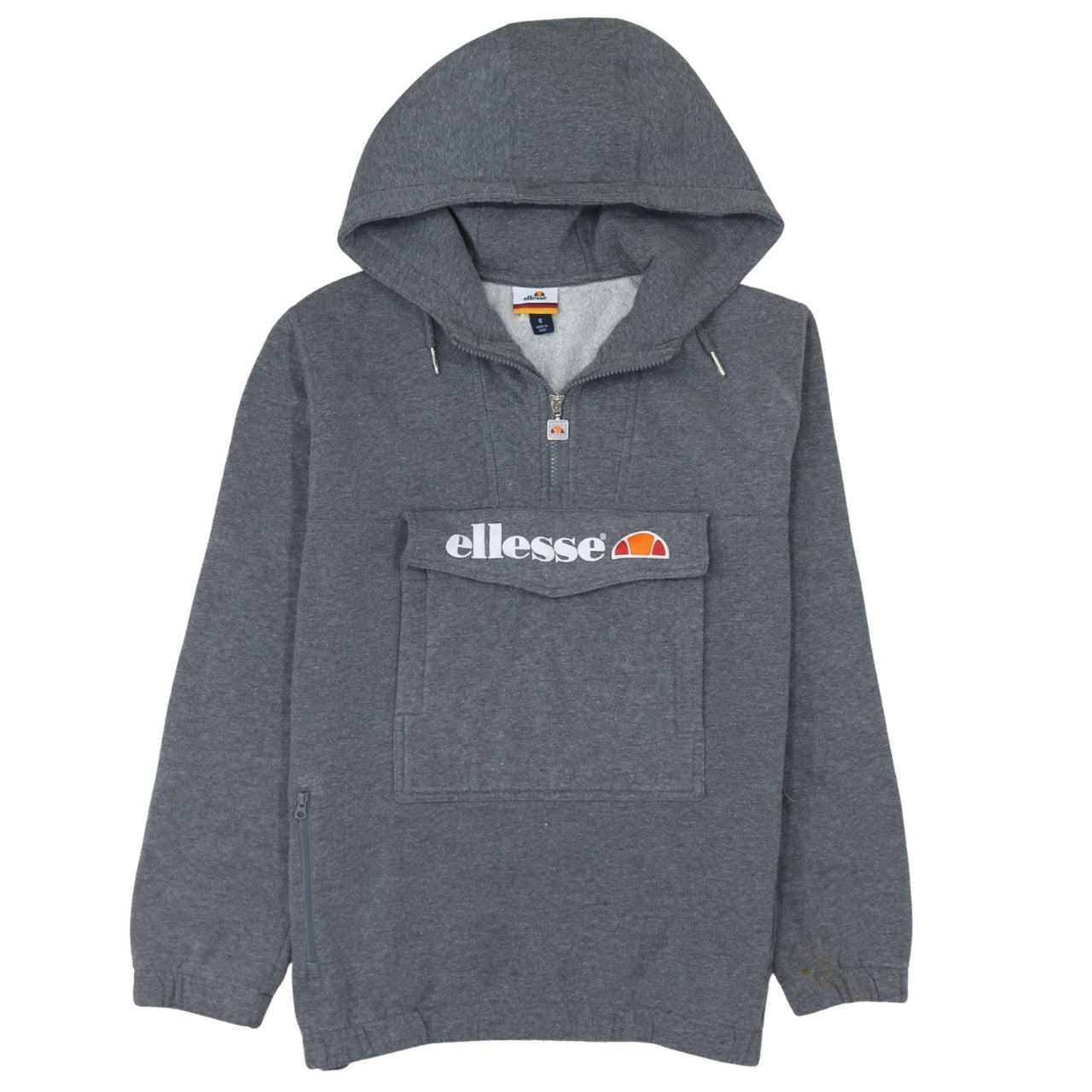 Womens UK Size 6 ellesse Grey Pullover Hoodie