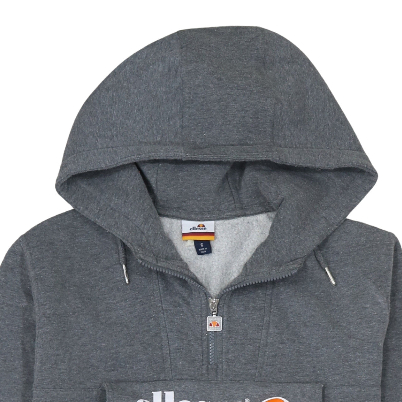 Womens UK Size 6 ellesse Grey Pullover Hoodie