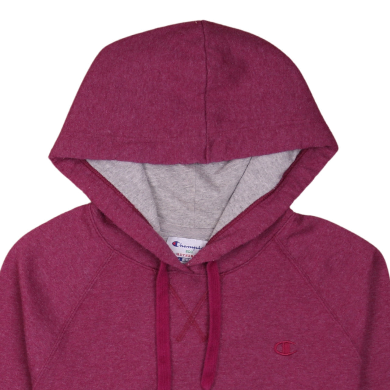 Womens UK Size L Champion Red Pullover Hoodie