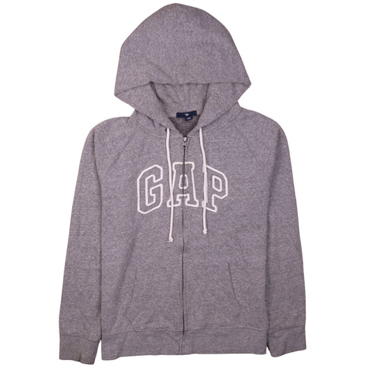 Womens UK Size L Gap Grey Full Zip Hoodie