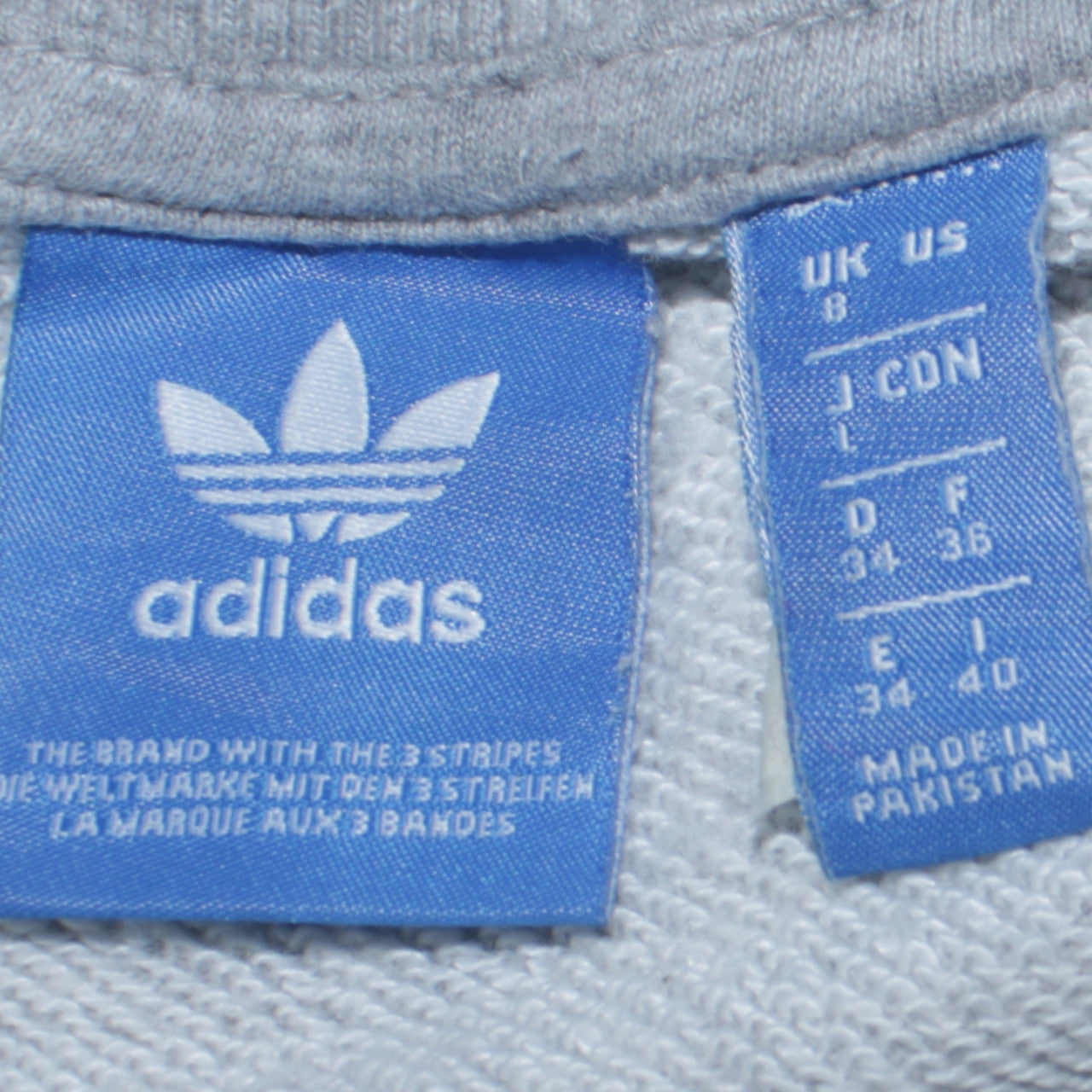 Womens UK Size 8 adidas Grey Pullover Sweatshirt