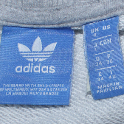 Womens UK Size 8 adidas Grey Pullover Sweatshirt