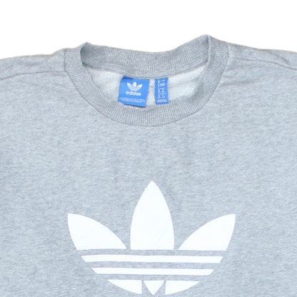 Womens UK Size 8 adidas Grey Pullover Sweatshirt