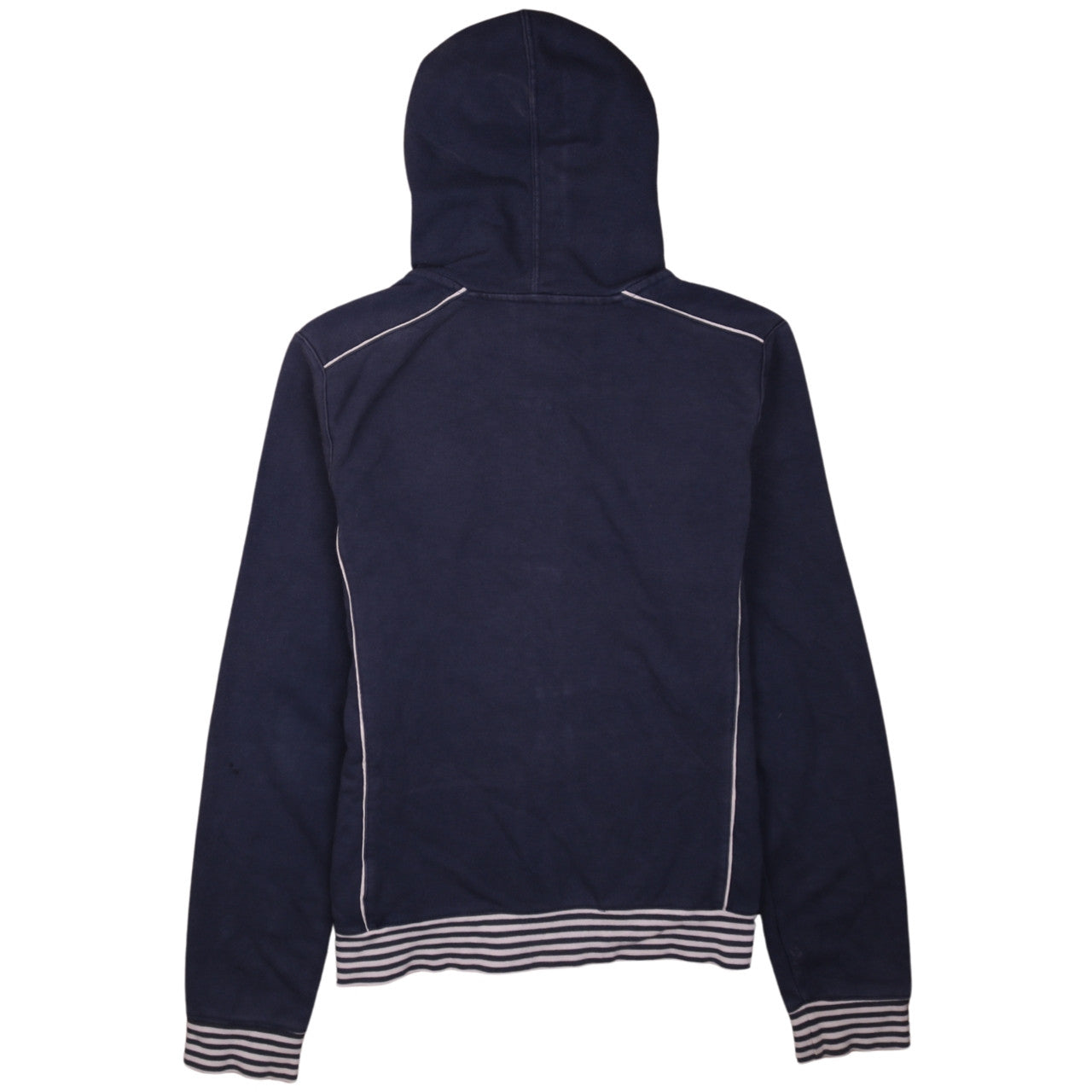 Womens UK Size L Nike Blue Full Zip Hoodie