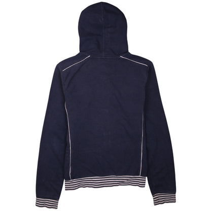 Womens UK Size L Nike Blue Full Zip Hoodie