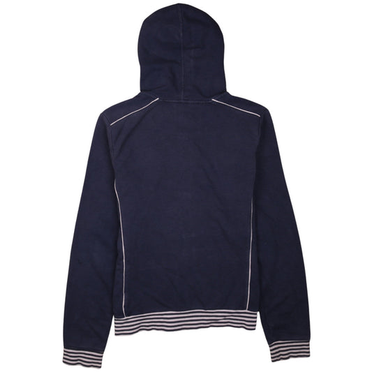 Womens UK Size L Nike Blue Full Zip Hoodie