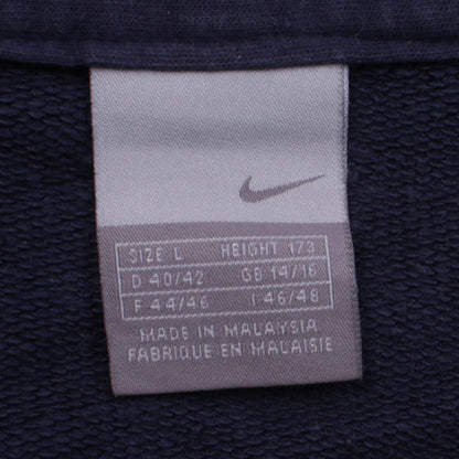 Womens UK Size L Nike Blue Full Zip Hoodie