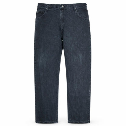 Mens UK Size 46 Wrangler Relaxed Fit Straight Black Jeans