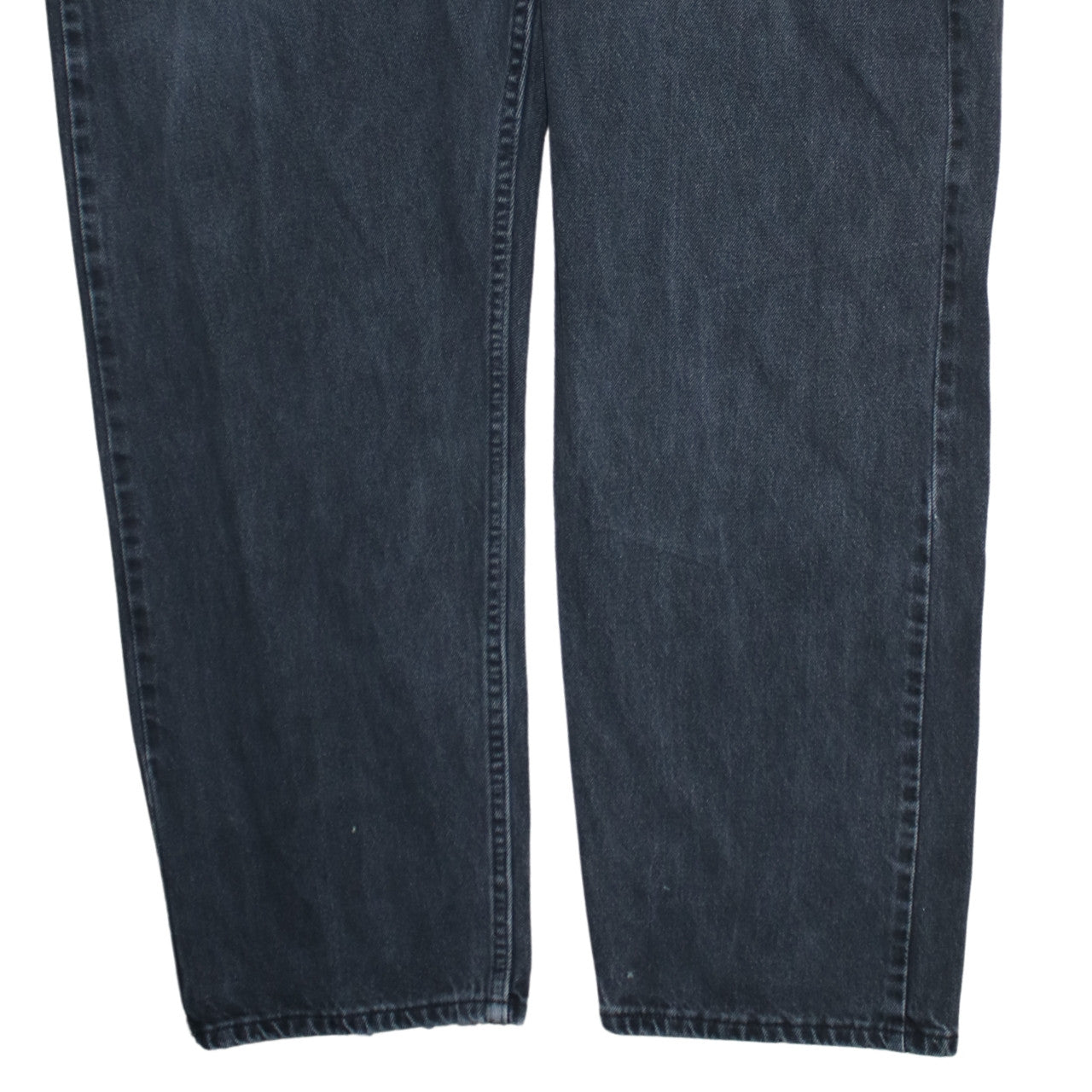 Mens UK Size 46 Wrangler Relaxed Fit Straight Black Jeans