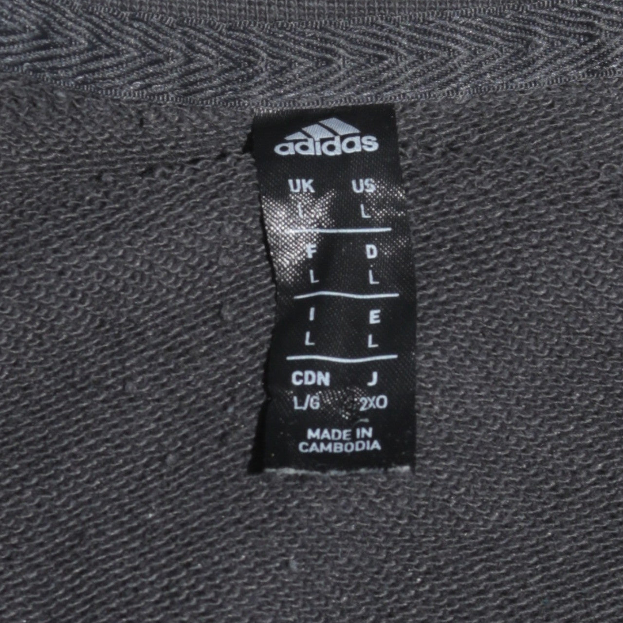 Mens UK Size L adidas Black Pullover Sweatshirt