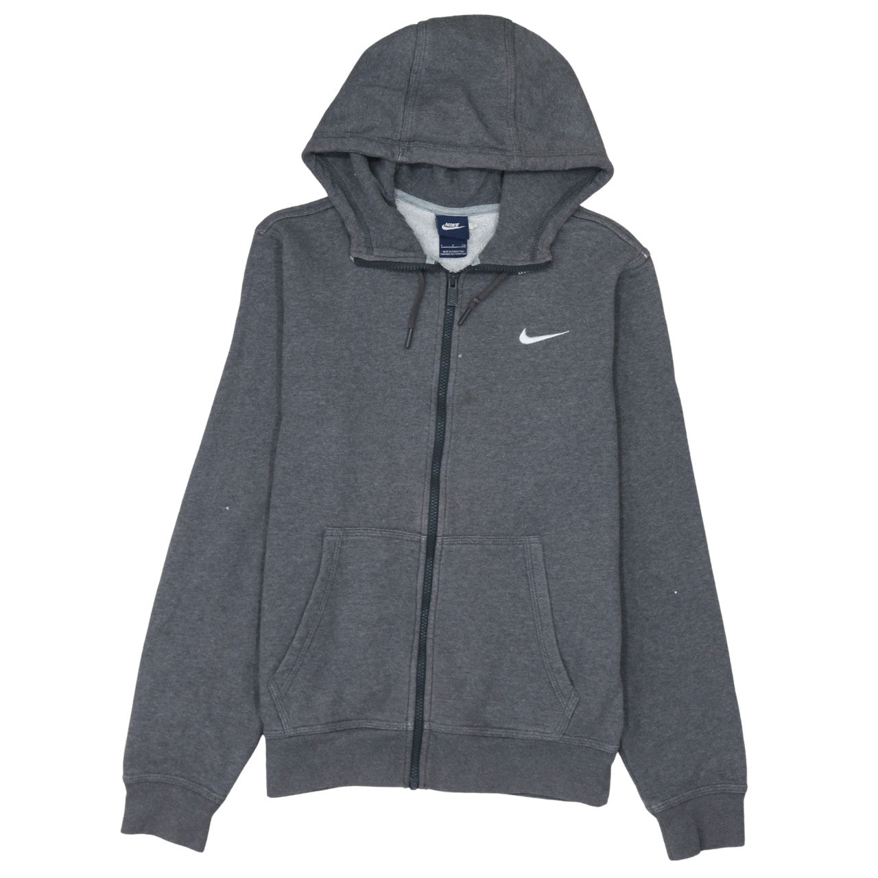 Mens UK Size S Nike Grey Full Zip Hoodie