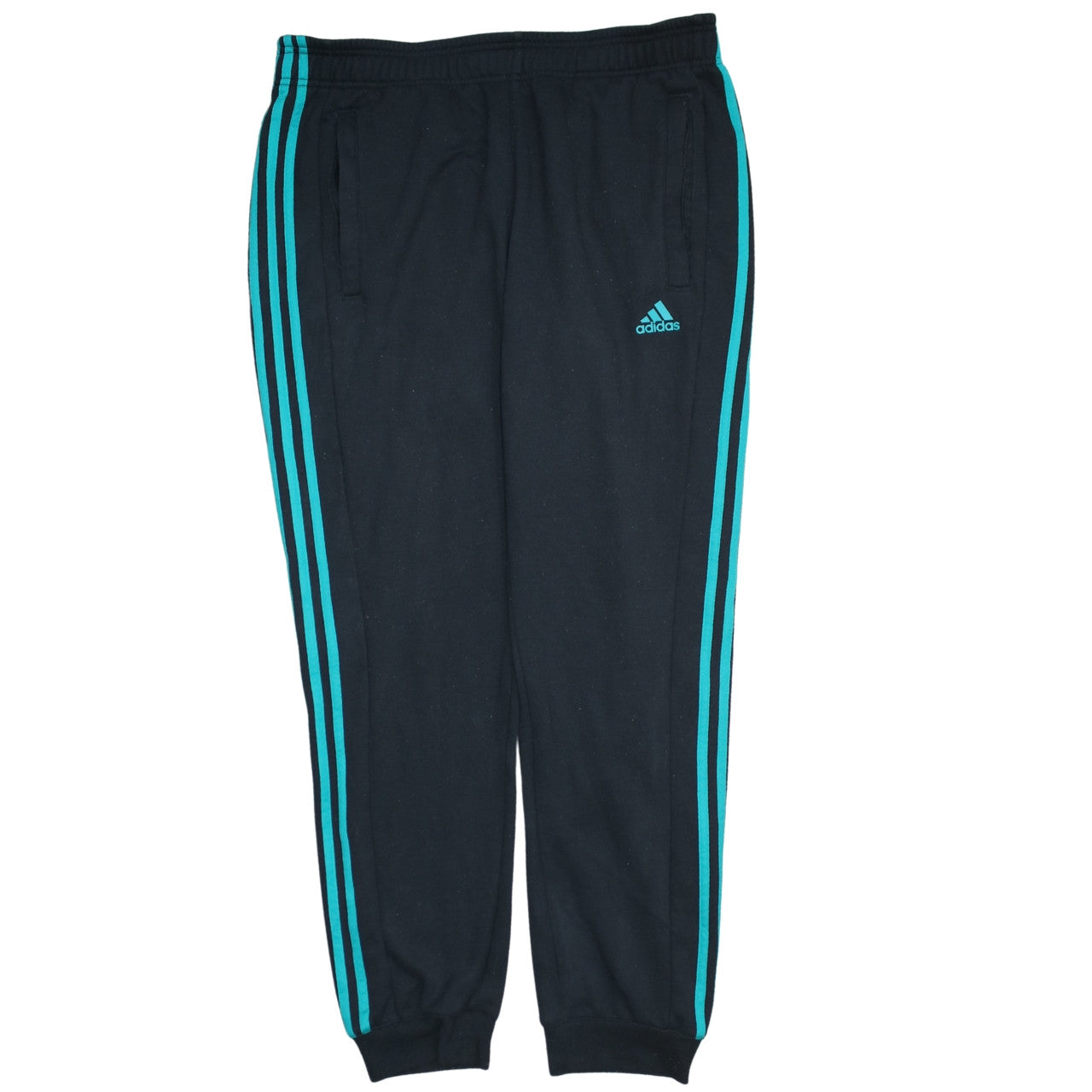 Mens UK Size L adidas Regular Fit Jogger Black Trousers