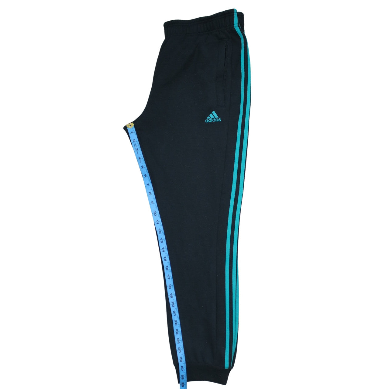 Mens UK Size L adidas Regular Fit Jogger Black Trousers