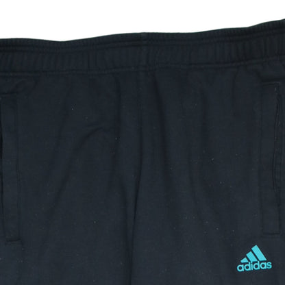 Mens UK Size L adidas Regular Fit Jogger Black Trousers