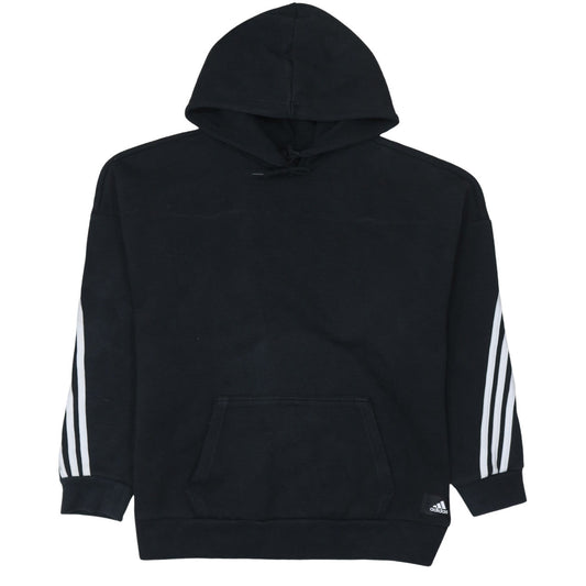 Womens UK Size L adidas Black Pullover Hoodie
