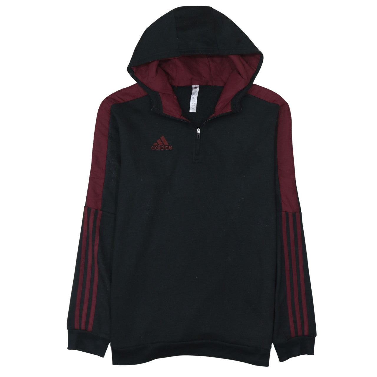 Mens UK Size M adidas Black Pullover Hoodie