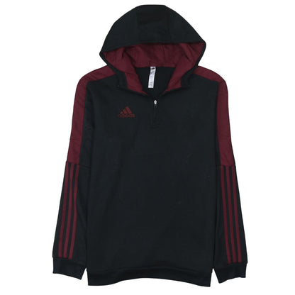 Mens UK Size M adidas Black Pullover Hoodie