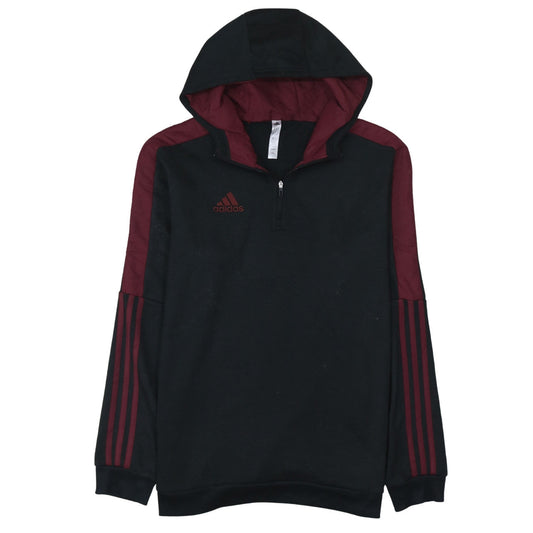 Mens UK Size M adidas Black Pullover Hoodie