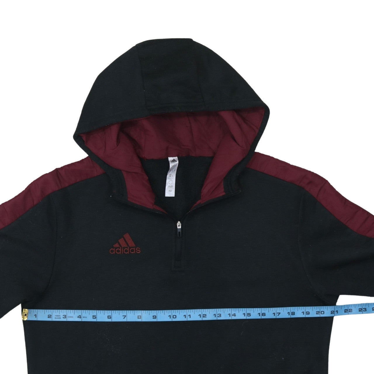 Mens UK Size M adidas Black Pullover Hoodie