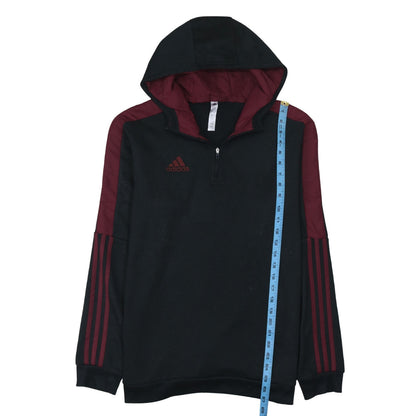 Mens UK Size M adidas Black Pullover Hoodie