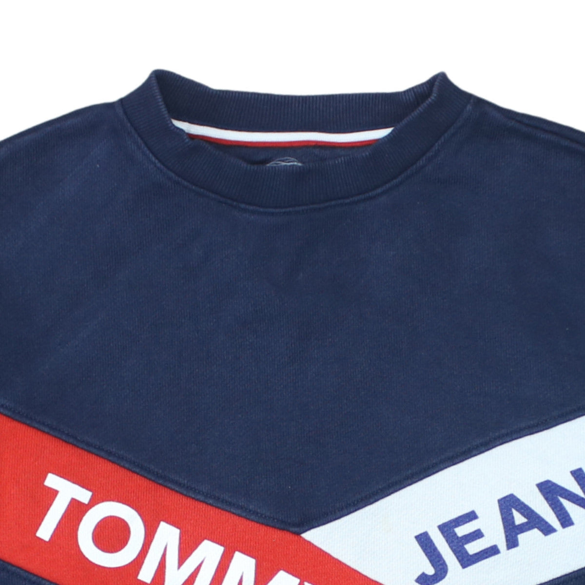 Mens UK Size S Tommy Jeans Blue Pullover Sweatshirt