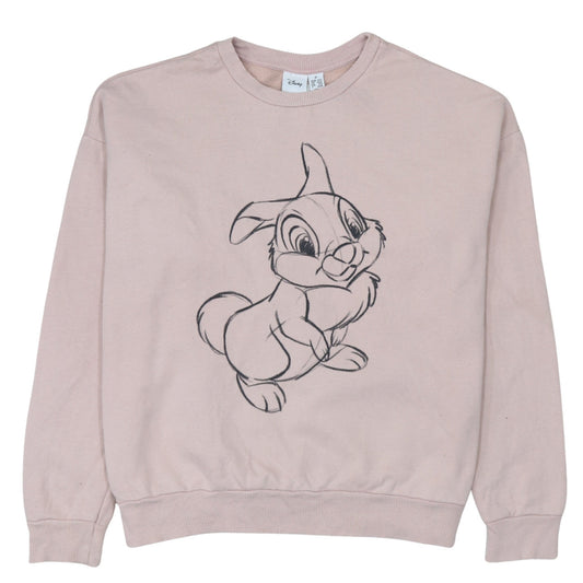 Womens UK Size M Disney Pink Pullover Sweatshirt