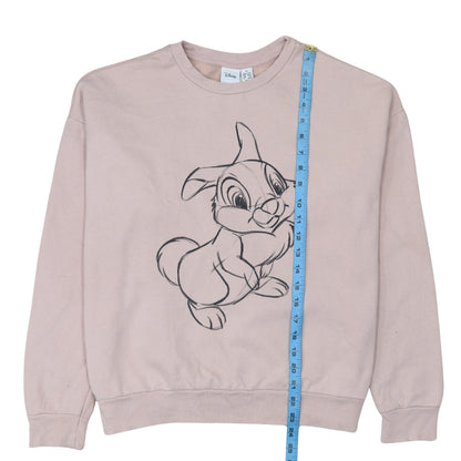 Womens UK Size M Disney Pink Pullover Sweatshirt