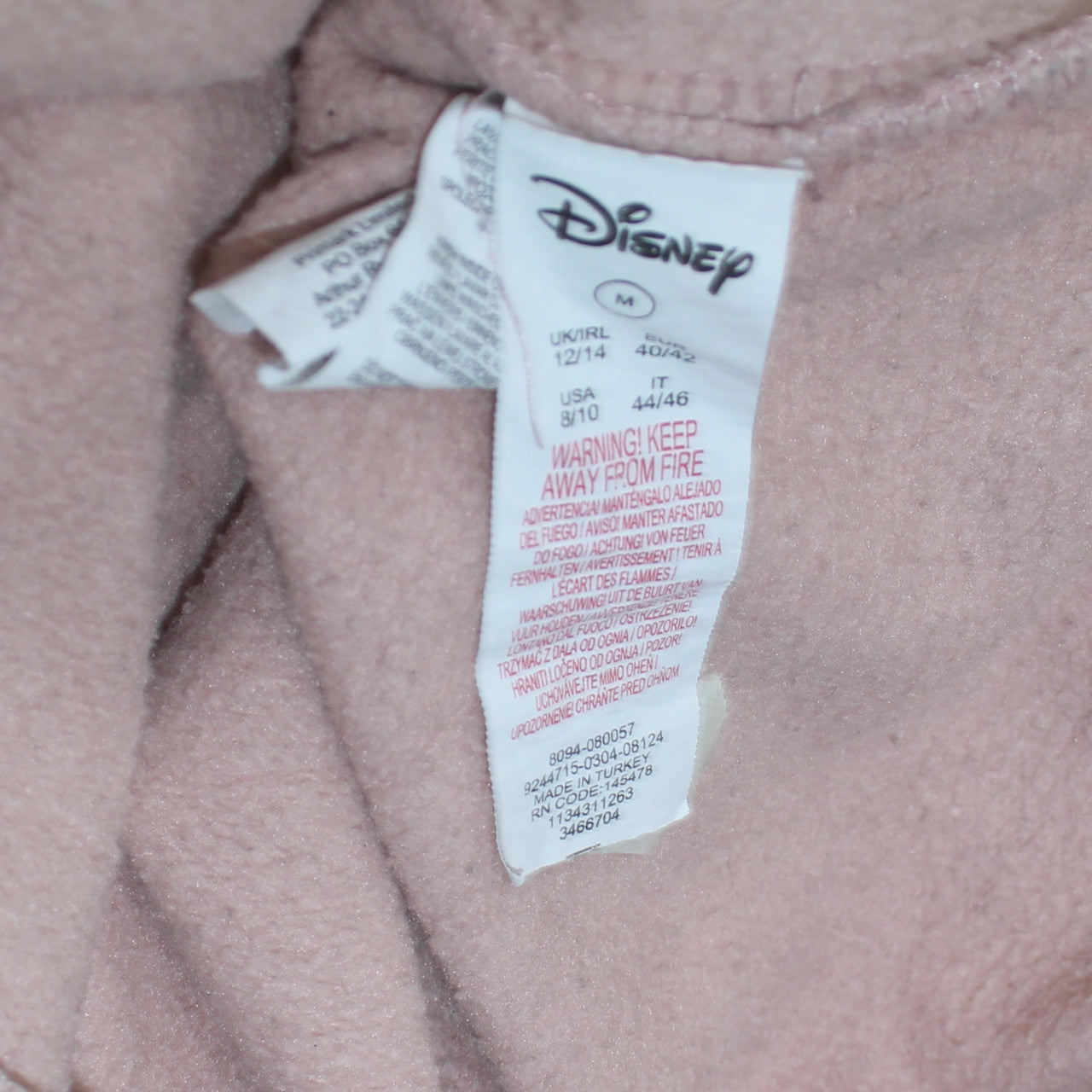 Womens UK Size M Disney Pink Pullover Sweatshirt
