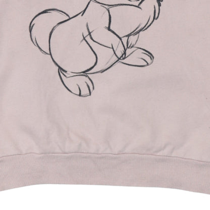 Womens UK Size M Disney Pink Pullover Sweatshirt