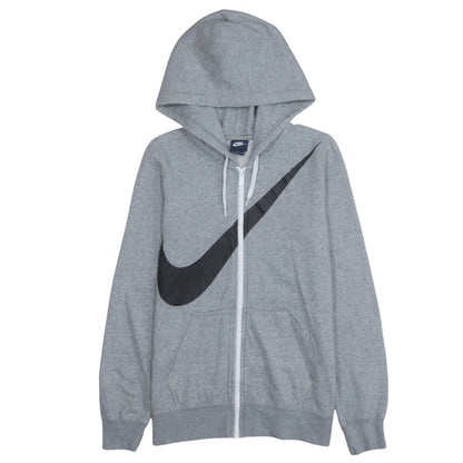 Mens UK Size M Nike Grey Full Zip Hoodie