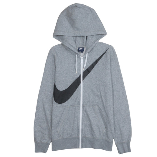 Mens UK Size M Nike Grey Full Zip Hoodie