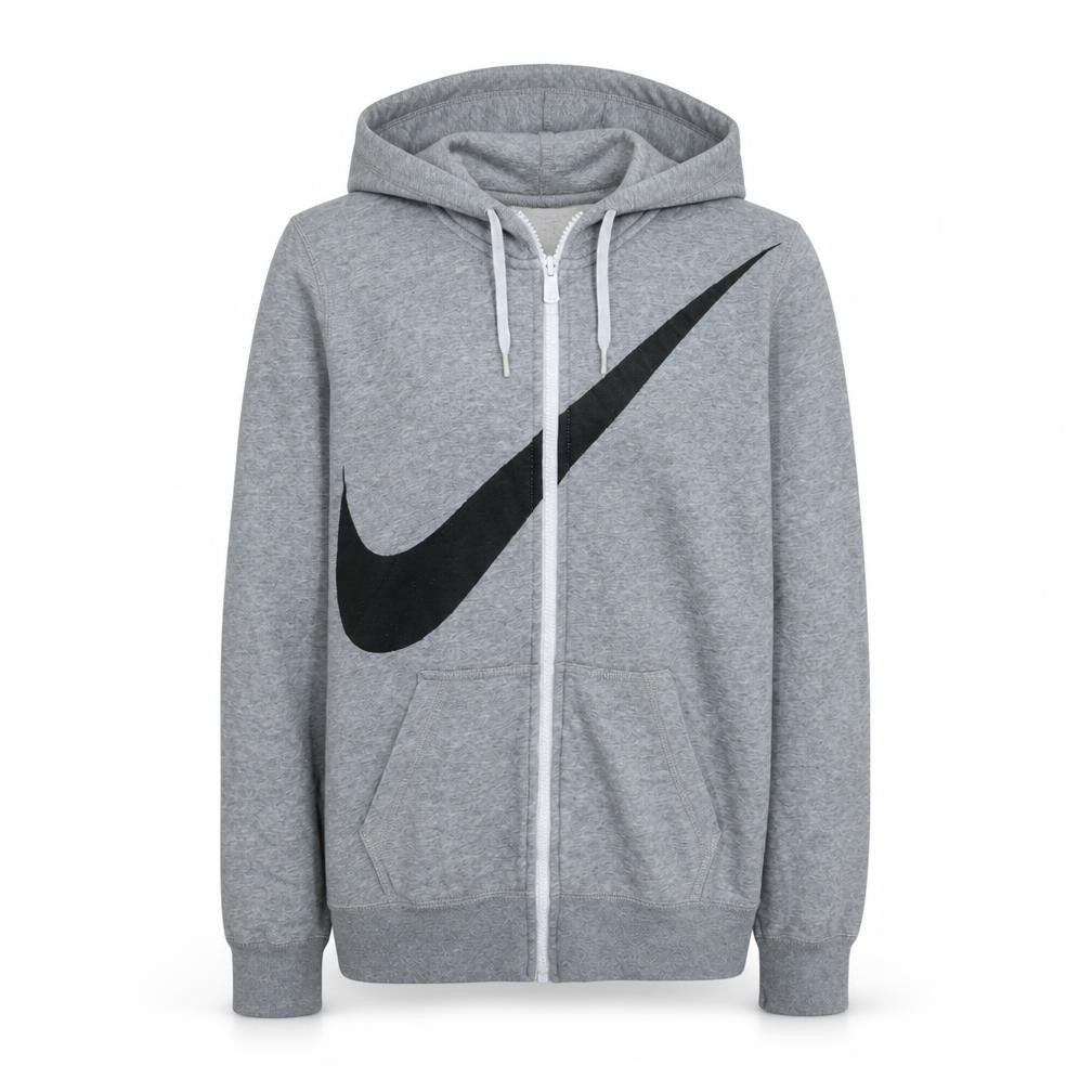 Mens UK Size M Nike Grey Full Zip Hoodie