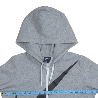 Mens UK Size M Nike Grey Full Zip Hoodie