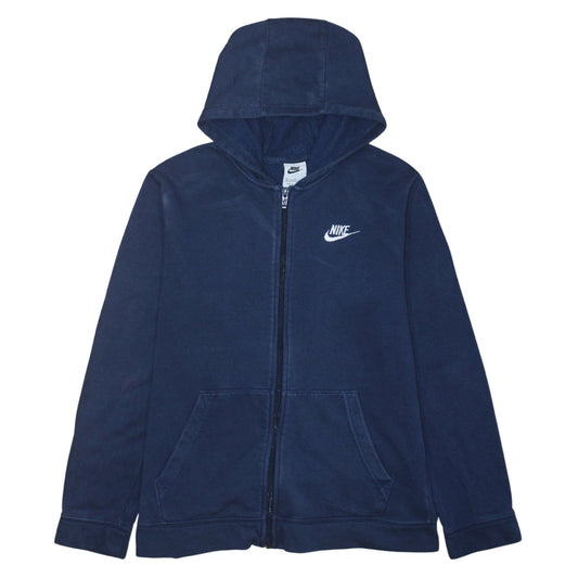 Boys UK Size XL Nike Blue Full Zip Hoodie
