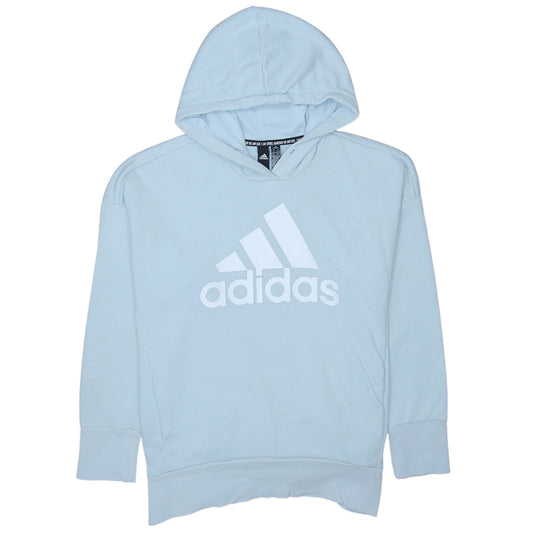 Womens UK Size M adidas Blue Pullover Hoodie
