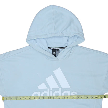 Womens UK Size M adidas Blue Pullover Hoodie