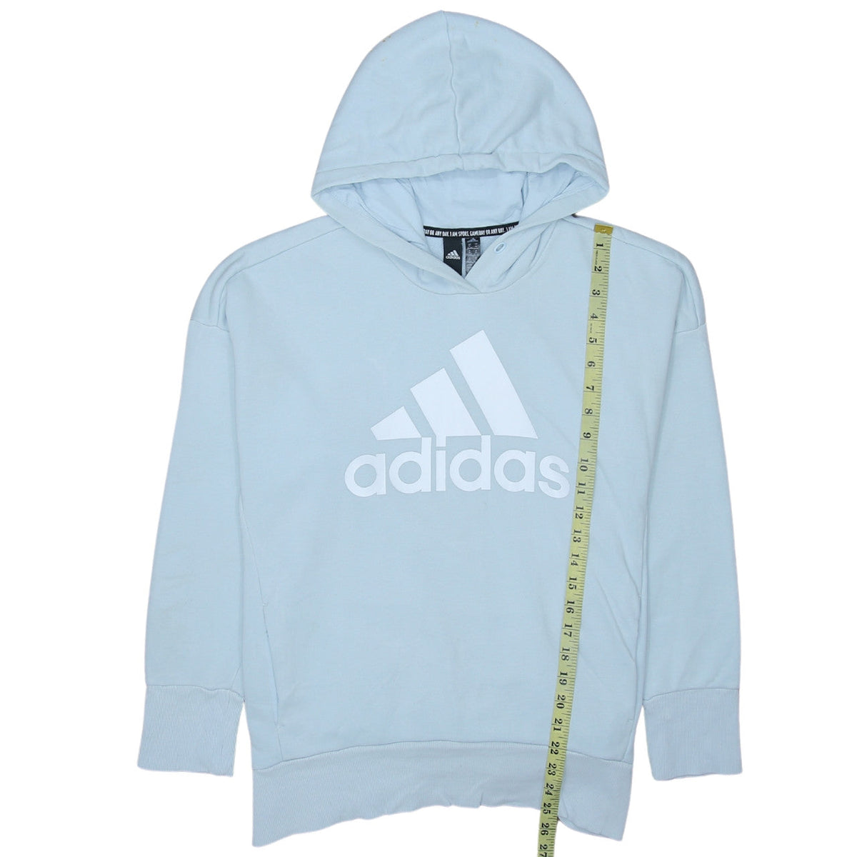Womens UK Size M adidas Blue Pullover Hoodie