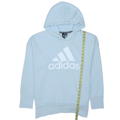 Womens UK Size M adidas Blue Pullover Hoodie