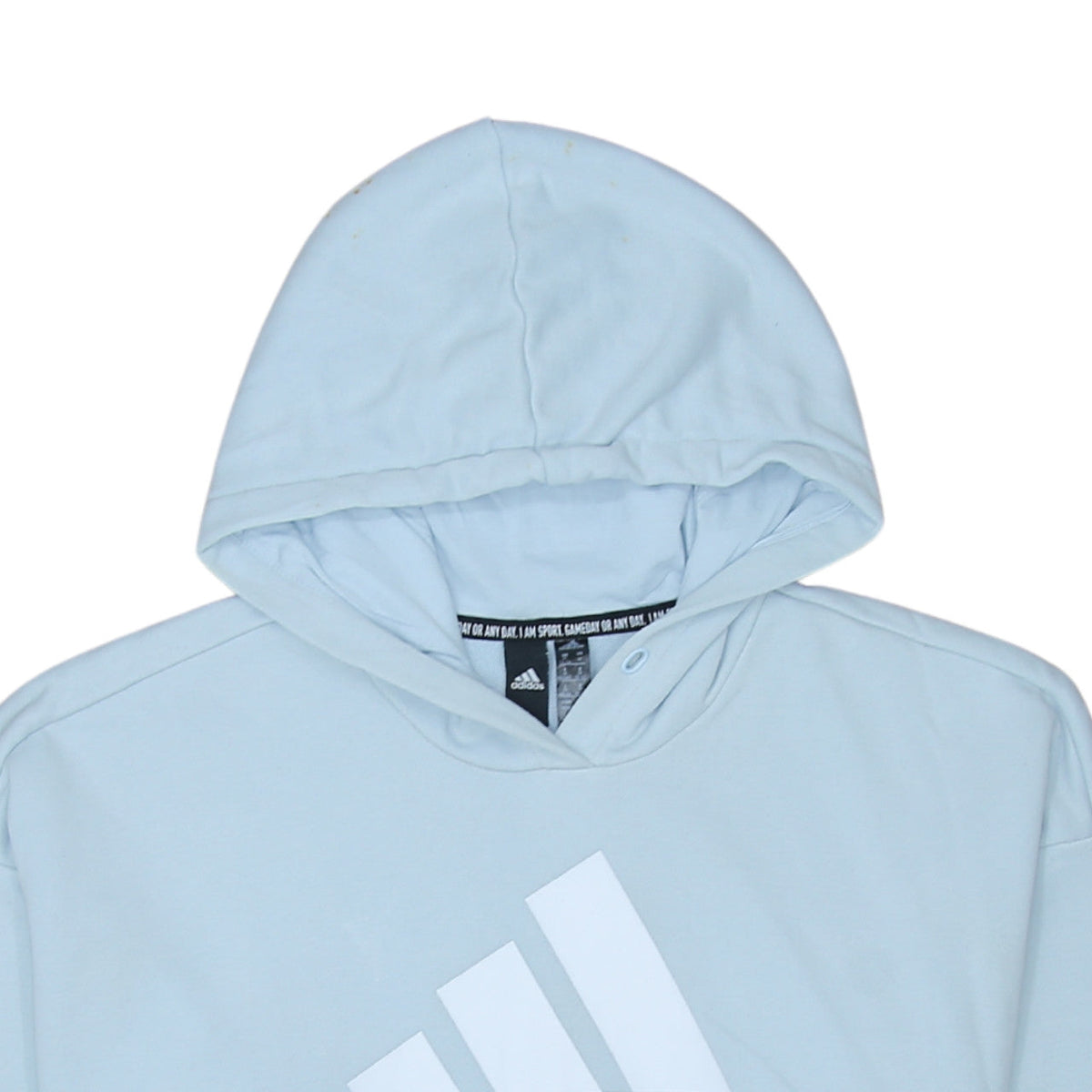 Womens UK Size M adidas Blue Pullover Hoodie