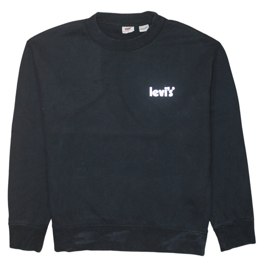 Womens UK Size S Levi's Black Pullover Sweatshirt