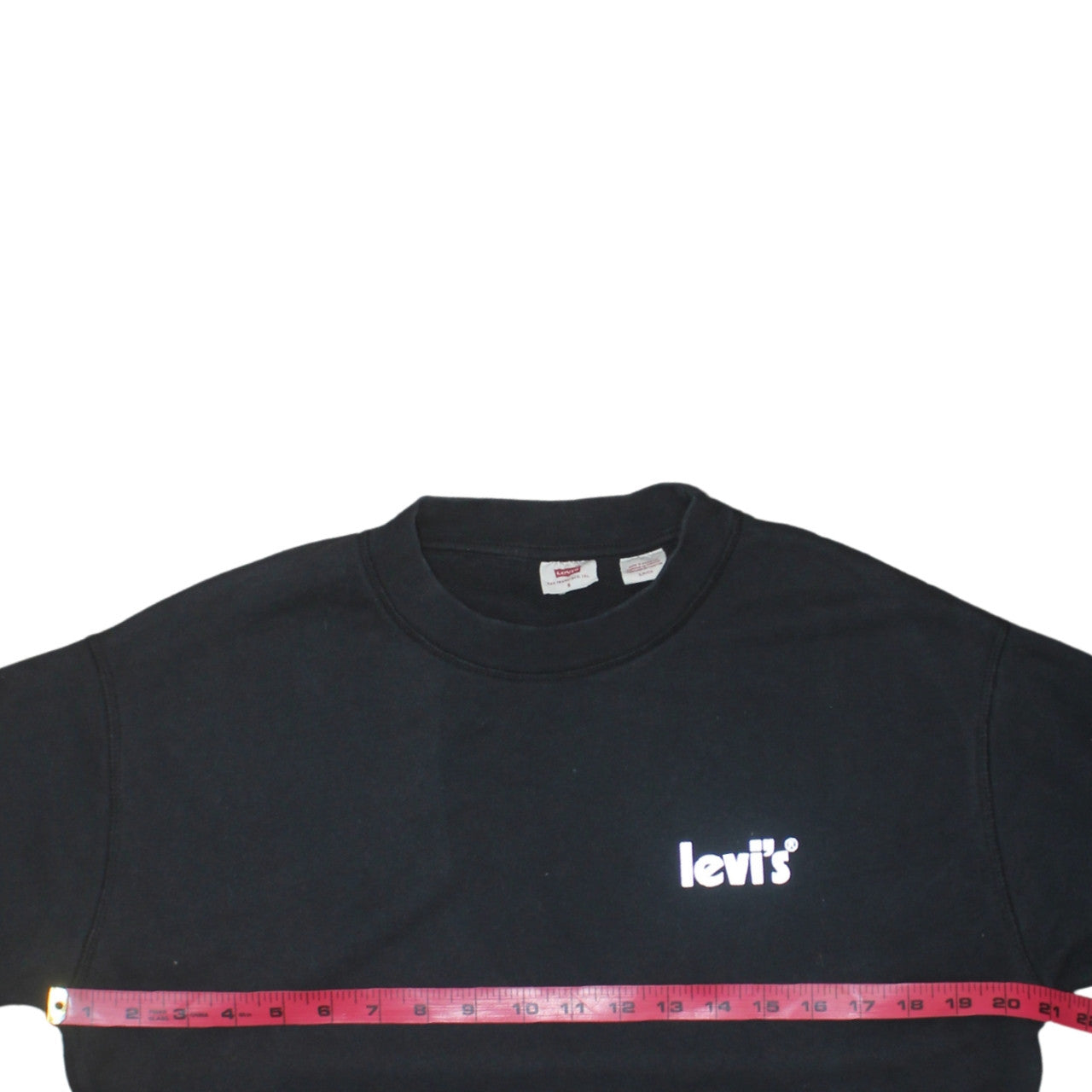 Womens UK Size S Levi's Black Pullover Sweatshirt