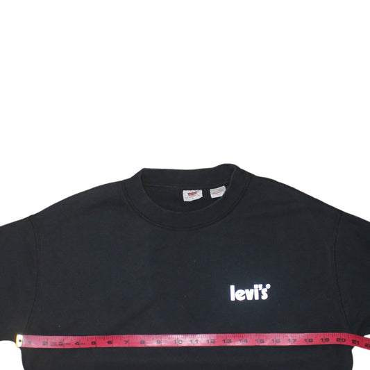 Womens UK Size S Levi's Black Pullover Sweatshirt
