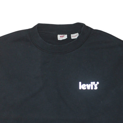 Womens UK Size S Levi's Black Pullover Sweatshirt
