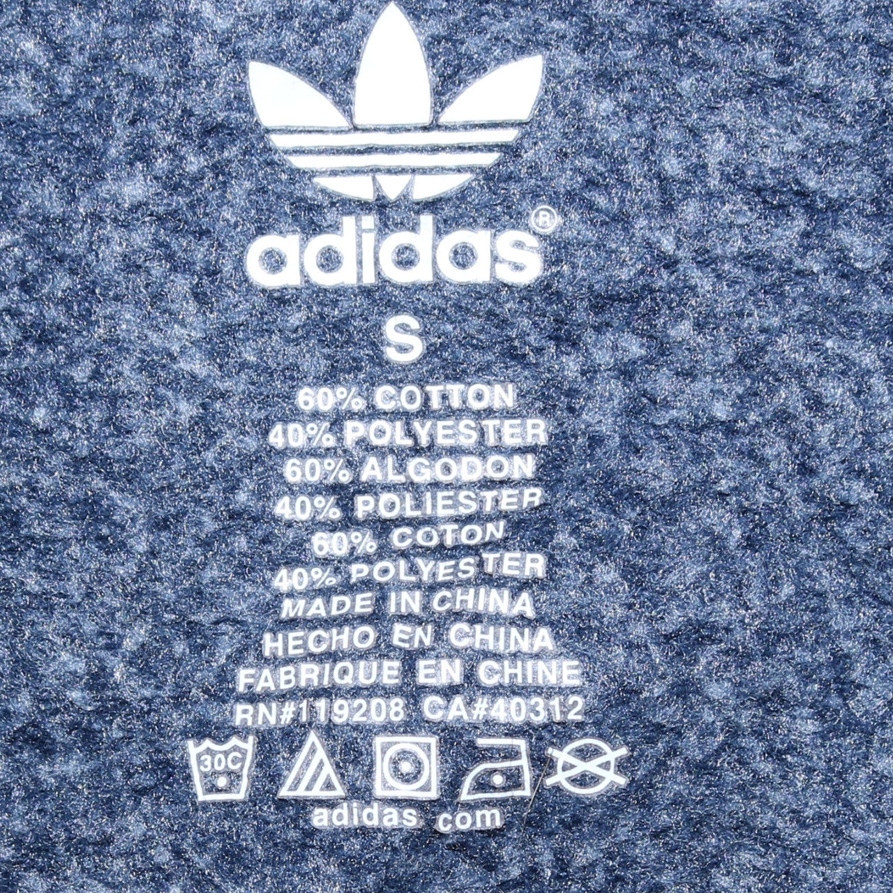 Womens UK Size S adidas Blue Pullover Hoodie