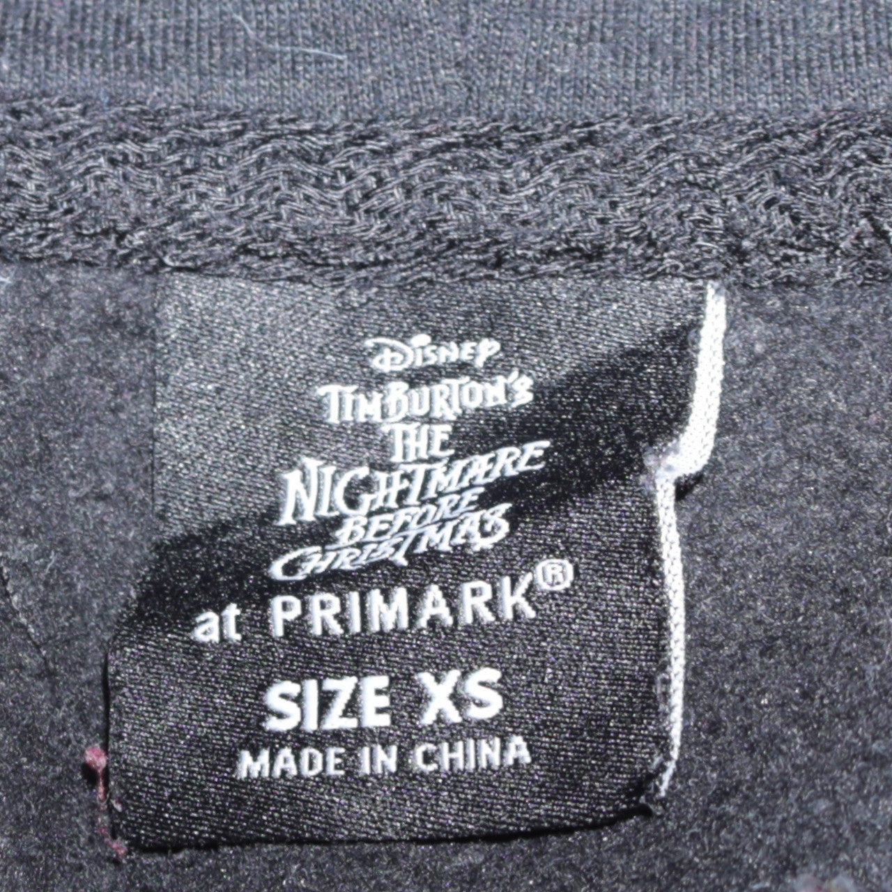 Womens UK Size XS Primark Black Pullover Hoodie