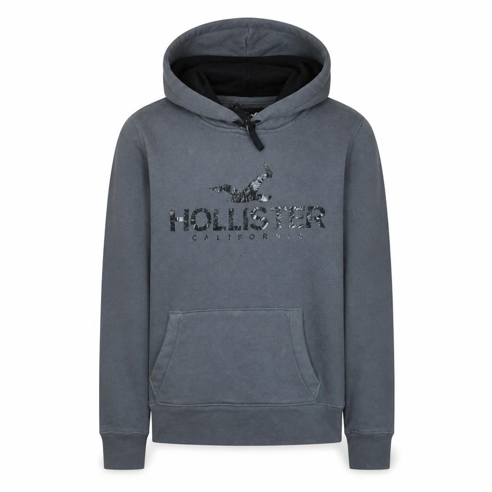Mens UK Size XS Hollister Grey Pullover Hoodie