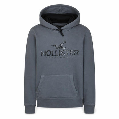 Mens UK Size XS Hollister Grey Pullover Hoodie