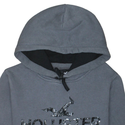 Mens UK Size XS Hollister Grey Pullover Hoodie